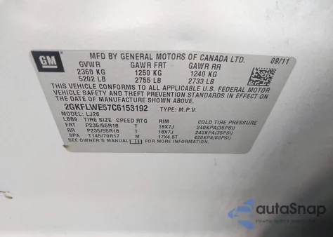 2012 GMC Terrain Slt-2 из США, поврежденный, VIN 2GKFLWE57C6153192